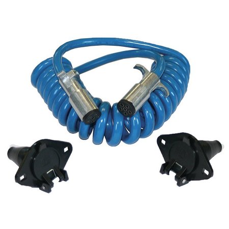 BLUE OX 6-WIRE ELECTRICAL COILED CABLE EXTENSION BX8862
